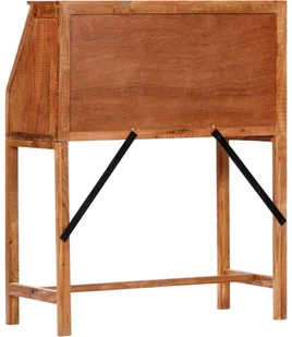 vidaXL vidaXL Biurko, 90x40x107 cm, lite drewno akacjowe - Biurka - miniaturka - grafika 6