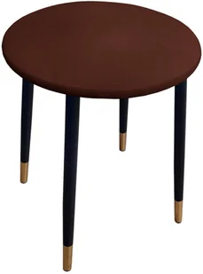 Taboret TRIX  AL5 orzech podstawa czarna/złota - Taborety i hokery - miniaturka - grafika 2