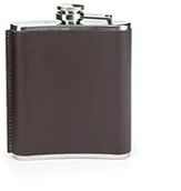 Pozostałe akcesoria barmańskie - Kikkerland 7 oz skórzana piersiówka, brązowy BA61-M - miniaturka - grafika 1