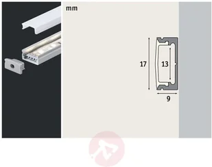 Paulmann Base profil aluminiowy dyfuzor, 100 cm - Akcesoria do oświetlenia - miniaturka - grafika 5