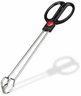 Przybory do gotowania - Relaxdays szczypce do grilla, nadaje się do kontaktu z produktami spożywczymi, obracanie i serwowanie, ergonomiczne uchwyty, żelaza, PP, 35 cm długości, srebrna/czarna (10022934) - miniaturka - grafika 1