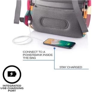 XD Design Plecak na lapotp Bobby Soft Geometric - Torby na laptopy - miniaturka - grafika 18