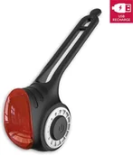 Lampki rowerowe - Meilan Meilan S3 Lampka tylna z dzwonkiem na Pilot Czarna 427150 - miniaturka - grafika 1