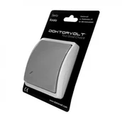 Wyłączniki światła i elektryczne - Włącznik schodowy ip44 włącznik popiel ciemny - miniaturka - grafika 1