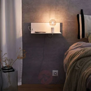 Paulmann Devara lampa ścienna z półką, biała - Lampy ścienne - miniaturka - grafika 2