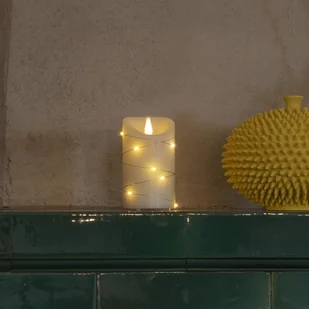 KonstSmide CHRISTMAS Świeca woskowa LED kremowa barwa bursztyn 7,5 cm - Oświetlenie świąteczne - miniaturka - grafika 2