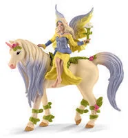 SCHLEICH Figurka Wróżka Sera z kwiecistym jednorożcem - Figurki dla dzieci - miniaturka - grafika 5