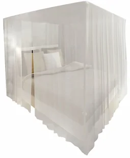 vidaXL vidaXL Prostokątna moskitiera nad łóżko z 3 wejściami (x2) - Akcesoria turystyczne - miniaturka - grafika 3