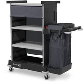 Inne artykuły do sprzątania - NUMATIC NKT 1 R 1x 100L wielofunkcyjny wózek hotelowy z trzema szerokimi półkami i roletą NKT 1 R - miniaturka - grafika 1