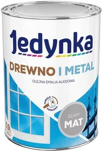 Emalia DO DREWNA I METALU 0,9 l Szary jasny JEDYNKA - Emalie - miniaturka - grafika 2
