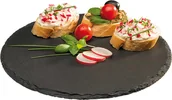 Akcesoria gastronomiczne - APS Taca serwingowa okrągła z kamienia łupkowego o średnicy 280 mm | 00969 00969 - miniaturka - grafika 1