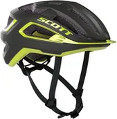 Kaski rowerowe - Scott Arx Plus (CE) Helmet Dark Grey/Radium Yellow S - miniaturka - grafika 1