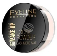 Pudry do twarzy - Eveline Art Make-Up Loose Powder Cashmere Mat puder sypki 01 Transparent 20g - miniaturka - grafika 1