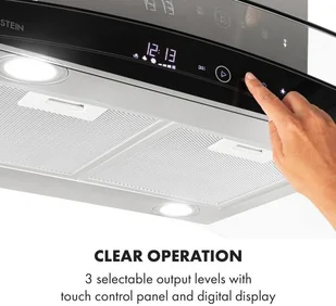 Klarstein Colette 90 Inox (CGCH5-Colette) - Okapy kuchenne - miniaturka - grafika 4