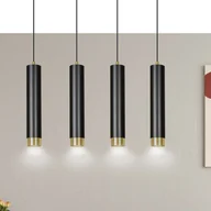 Lampy sufitowe - EULUNA Lampa wisząca Kumo czarna/złota 4-punktowa - miniaturka - grafika 1