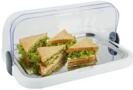 Szafy i witryny chłodnicze - APS Witrynka chłodząca prostokątna z pokrywą roll-top 440x320x205 mm, biała | 09100 09100 - miniaturka - grafika 1