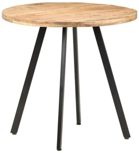 vidaXL Stół jadalniany, 80 cm, surowe drewno mango 320483 - Stoły - miniaturka - grafika 5