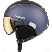 Kaski narciarskie - Casco Kask narciarski SP-2 Visor Polarized navy M - miniaturka - grafika 1