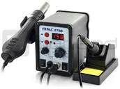 Akcesoria do lutowania - Stacja lutownicza 2w1 hotair i grotowa Yihua 878D - 700W LUT-08220 - miniaturka - grafika 1