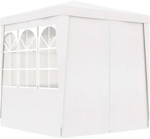 vidaXL Namiot imprezowy ze ściankami, 2,5x2,5 m, biały, 90 g/m - Pawilony ogrodowe - miniaturka - grafika 7