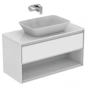 Szafki łazienkowe - Ideal Standard Connect Air Szafka pod umywalkę 100x51,7x44 cm biała/biała mat E0828B2 - miniaturka - grafika 1