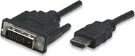 Kable - Manhattan Kabel HDMI DVI-D 1m czarny 322782 322782 - miniaturka - grafika 1