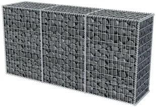 vidaxl Kosz gabionowy ze stali, 200 x 50 100 cm - Pozostałe ozdoby ogrodowe - miniaturka - grafika 3