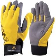 Rękawice robocze - Delta Plus Rękawice robocze ze skóry syntetycznej VV901JA09 rozm. 09 - miniaturka - grafika 1