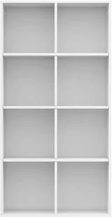 vidaXL vidaXL Regał na książki/szafka, wysoki połysk, biały, 66x30x130 cm - Regały - miniaturka - grafika 6