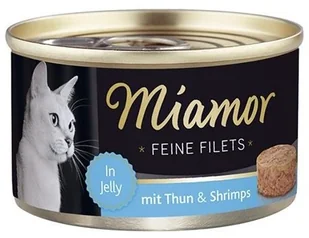 Miamor Feine Filets filety mięsne smak tuńczyk z krewetkami 185g - Mokra karma dla kotów - miniaturka - grafika 2