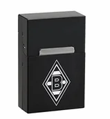 Gadżety dla niej i dla niego - Zippo MM 16616 pudełko na papierosy Borussia Mönchengladbach  AluBox Black  grawiura, 6 x 4 x 2 cm, pudełko na papierosy, chrom, srebrny 16616 - miniaturka - grafika 1