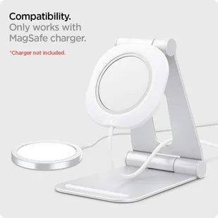 SPIGEN SPIGEN MAGFIT S Podstawka stacja dokująca do ładowarki Apple MagSafe biała 18774 - Ładowarki do telefonów - miniaturka - grafika 5