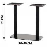Inne meble biurowe - Stema SH Podstawa stolika podwójna SH-3052/B, (stelaż stolika), kolor czarny SH-3052/B - miniaturka - grafika 1