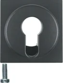 Wyłączniki światła i elektryczne - Hager sp. z o.o. Element centralny do łącznika na klucz antracyt B.1/B.3/B.7 Glas 15071606 - miniaturka - grafika 1