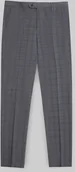 Spodnie męskie - Borgio Spodnie męskie portici szare slim fit - miniaturka - grafika 1