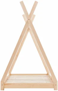 vidaXL Rama łóżka dziecięcego, lite drewno sosnowe, 90 x 200 cm vidaXL - Łóżka dla dzieci i młodzieży - miniaturka - grafika 5