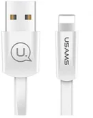 Kable komputerowe i do monitorów - USAMS USAMS Kabel płaski U2 US-SJ199 Lightning 1,2m biały (SJ199IP02) - miniaturka - grafika 1