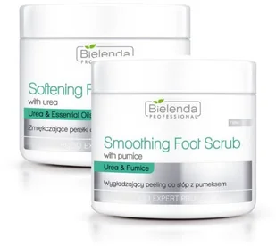 Bielenda Professional Professional DUET Wygładzający peeling do stóp z pumeksem 500ml+ Zmiękczające perełki do stóp z mocznikiem 500 ml - Zestawy kosmetyków damskich - miniaturka - grafika 2