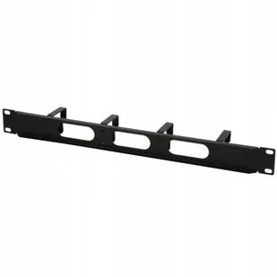 Intellinet Organizer Kabli Intellient Rack 19\" 1U 4x48mm czarny 204279 - Szafy rack - miniaturka - grafika 3