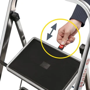 Hailo Werk Hailo Składana drabina K30 3, 3 stopnie, 105 cm 4393-801 - Drabiny - miniaturka - grafika 2