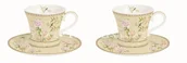 Kubki - Nuova Cer Easy life r2s PORCELANOWE FILIŻANKI DO ESPRESSO - PALACE GARDEN ECRU (1353 PALF) - ZESTAW 2 SZT. 1353 PALF - miniaturka - grafika 1