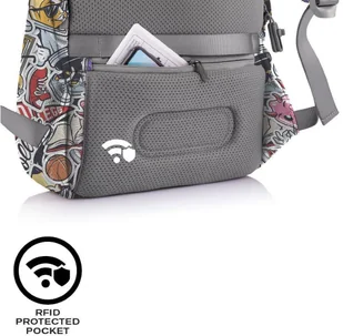 XD Design Plecak antykradzieżowy miejski XD Design Bobby Soft Art Art - graffiti P705.868 - Plecaki - miniaturka - grafika 14