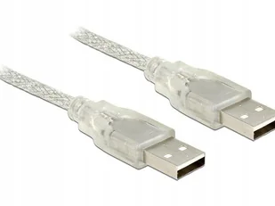 Delock Kabel USB AM-AM USB 2.0 1m przezroczysty KKDOKUBU0380 [5621623] - Kable USB - miniaturka - grafika 4