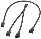Akcesoria car audio - KabelDirekt Przewód PWM wentylator bezpośrednio na 2 X PWM Fan Y Cable 15 cm + PWM wentylator kabel przedłużający 30 cm 836 - miniaturka - grafika 1