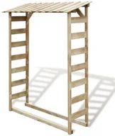 Akcesoria kominkowe - vidaXL Budka na drewno opałowe, sosna impregnowana, 150 x 44 176 cm vidaXL - miniaturka - grafika 1