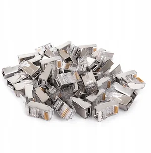 Wtyk RJ45 przelotowy kat6 Ftp PT-RJ456FT-11 100szt - Wtyczki i adaptery - miniaturka - grafika 5