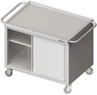 Wózki na żywność - Stalgast Wózek z szafką drzwi suwane 1200x600x850 mm 982046120 - miniaturka - grafika 1