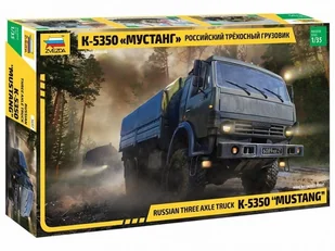 Zvezda Model plastikowy 6x6 Army Truck Kamaz-5350 Mustang - Kolekcjonerskie modele pojazdów - miniaturka - grafika 3