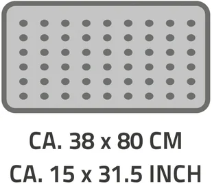 Ridder Antypoślizgowa mata do wanny Playa, 80 x 38 cm, biała, 68301 - Maty antypoślizgowe - miniaturka - grafika 2
