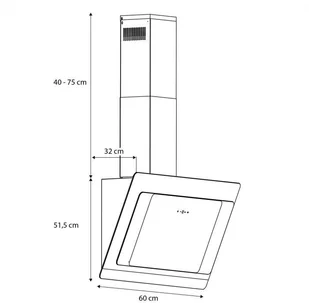 Klarstein Aurora Eco 60 Czarny (CGCH3-Aurora60-BL) - Okapy kuchenne - miniaturka - grafika 10